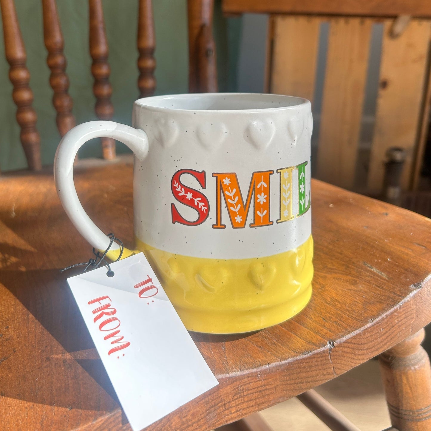 "Smile" Multicolored Mug