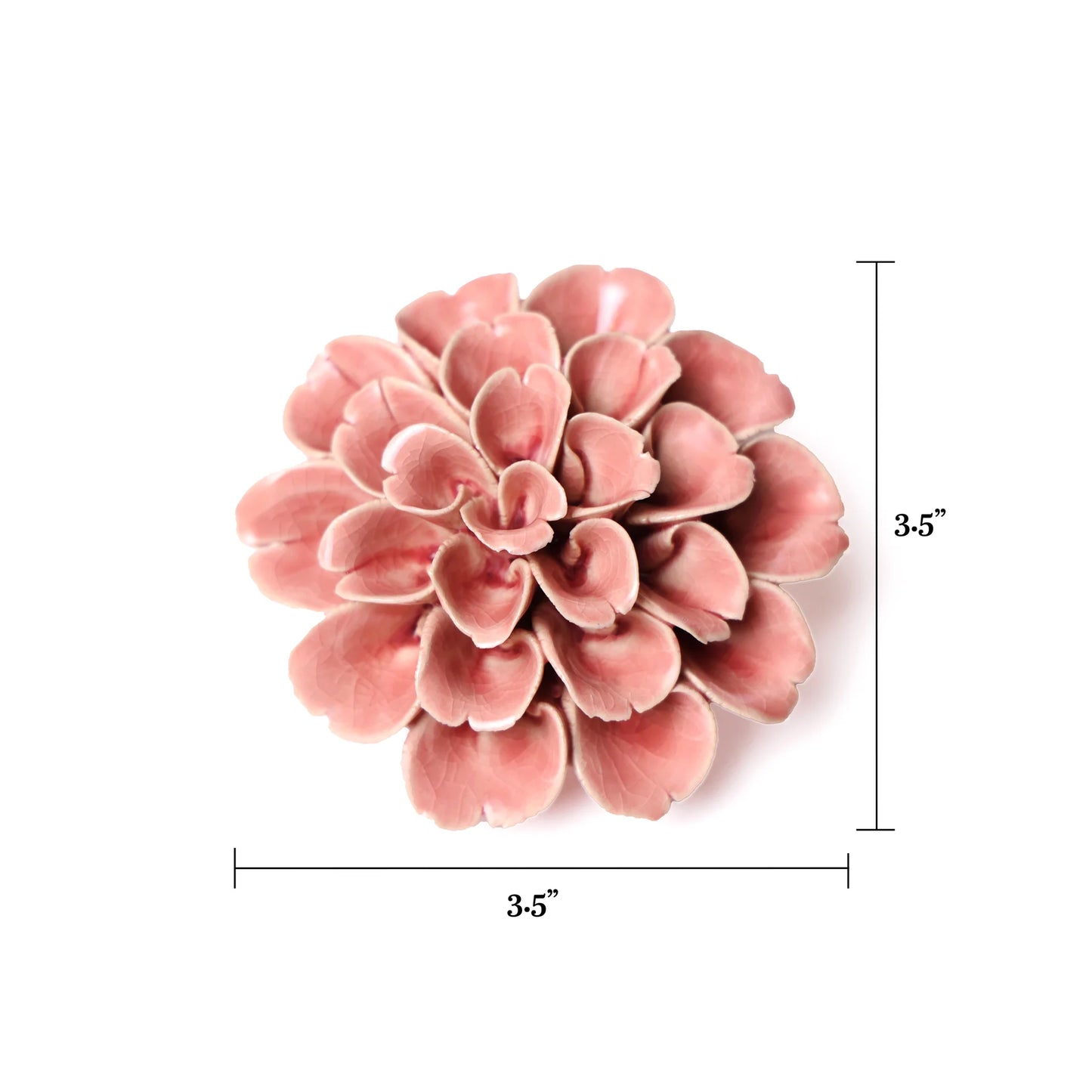 Ceramic Flower Wall Art Pink