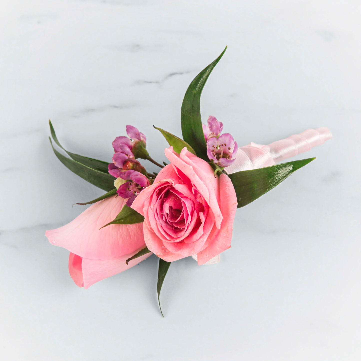 Pink Rose Boutonniere