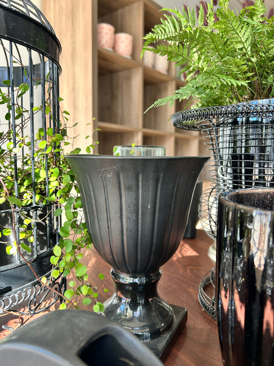 Black Goblet Planter