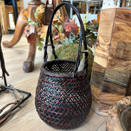 Long Red and Black Basket